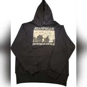 Men's NWT 100% Cotton Black Graphic Hoodie From Japan Rare!